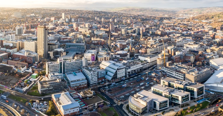 How to discover shadow AI: an aerial daytime view across the Sheffield city skyline and its urban sprawl